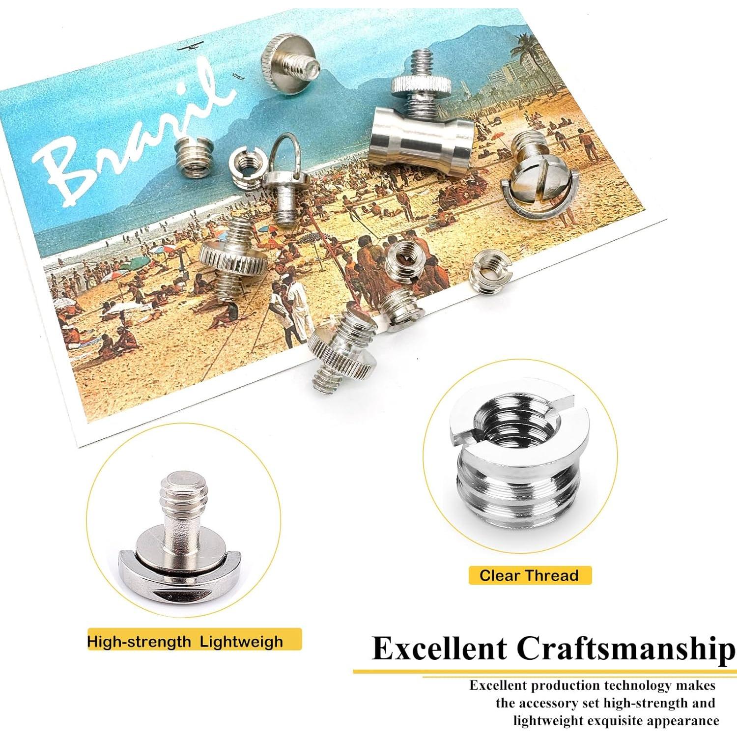 Juego de 12 Tornillos de Montaje para Cámara Matrelt