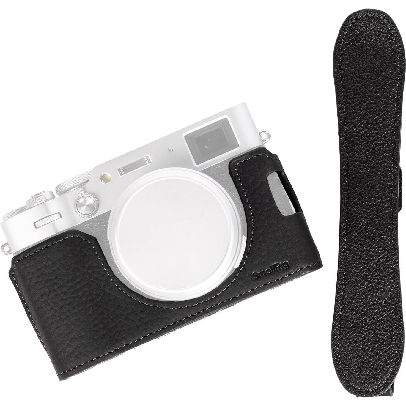 Funda de Cuero a Medias SmallRig 4700 para FUJIFILM X100VI - Negro