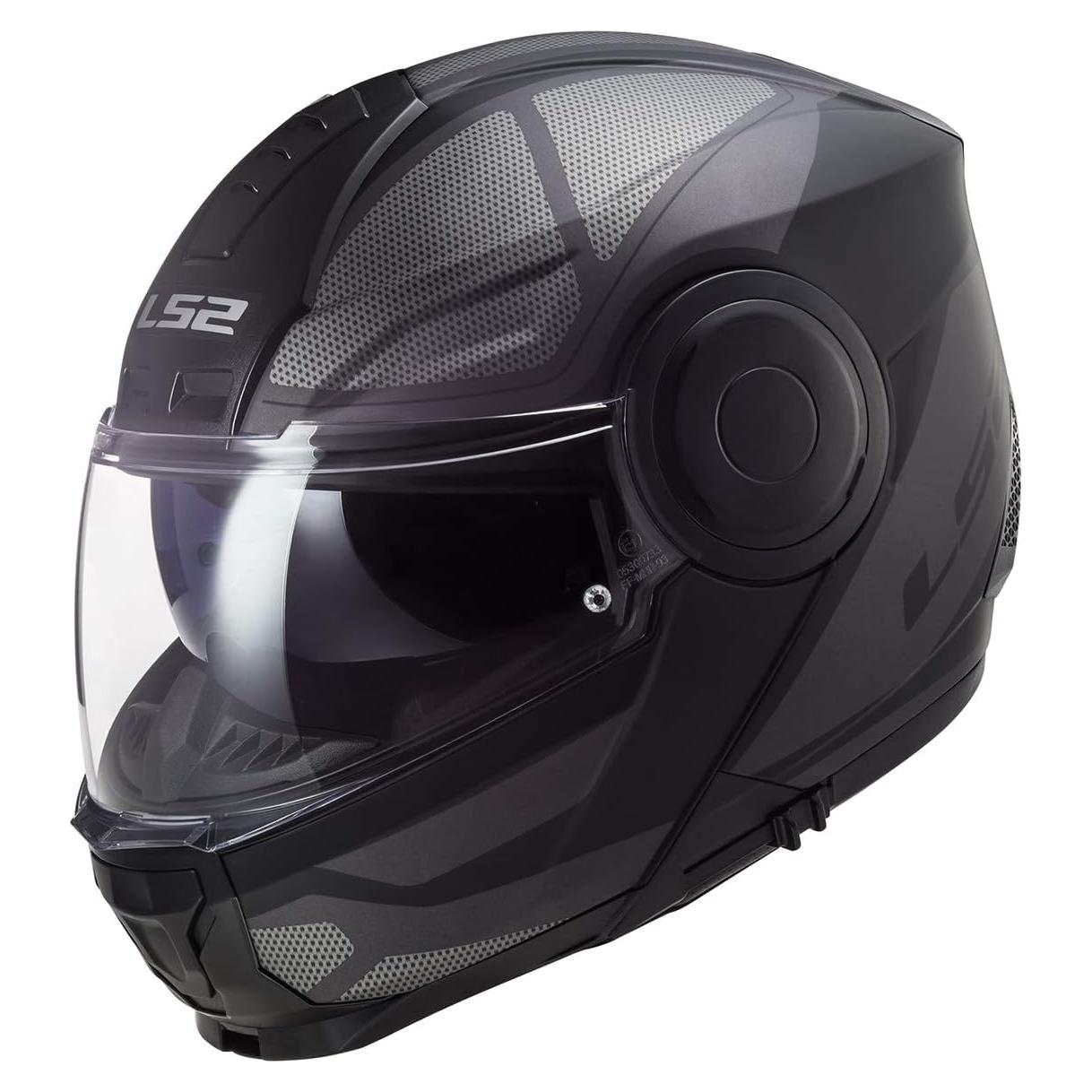 Casco Modular LS2 Horizon Axis Titanio Negro X-Small