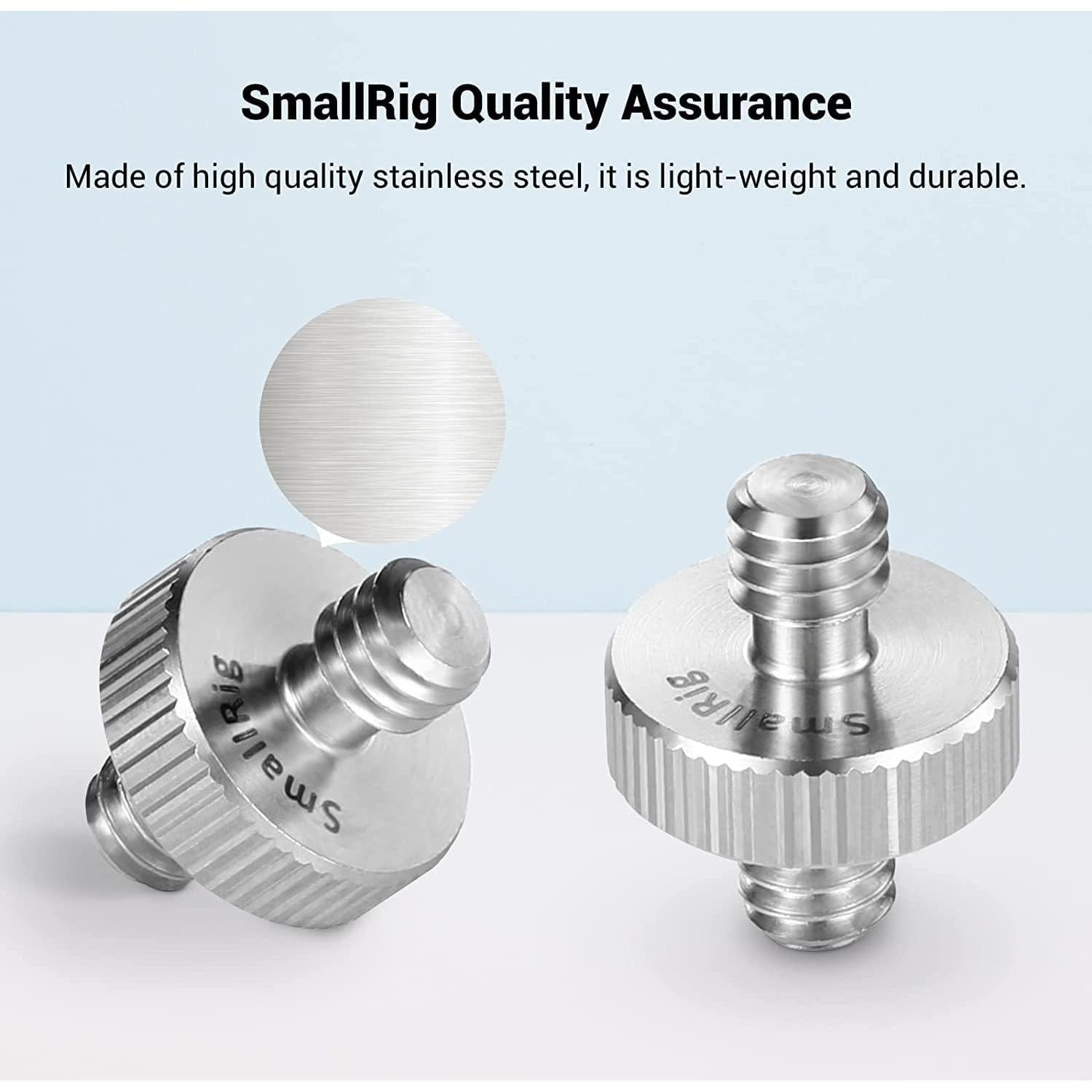 Adaptador Tornillo Macho Doble 1/4" SMALLRIG 2 Piezas