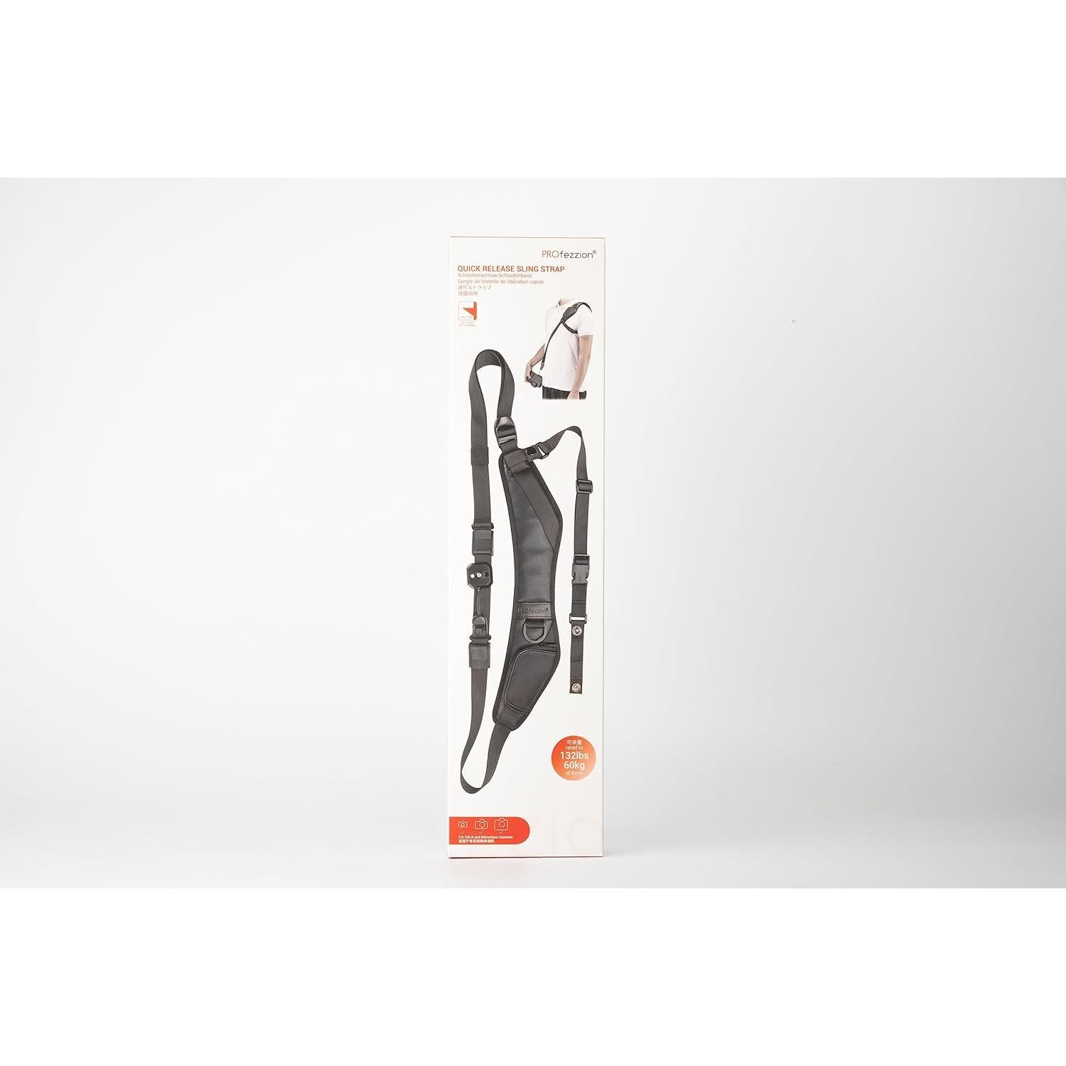 Correa de Hombro PROfezzion para Cámara DSLR y Sin Espejo Negra