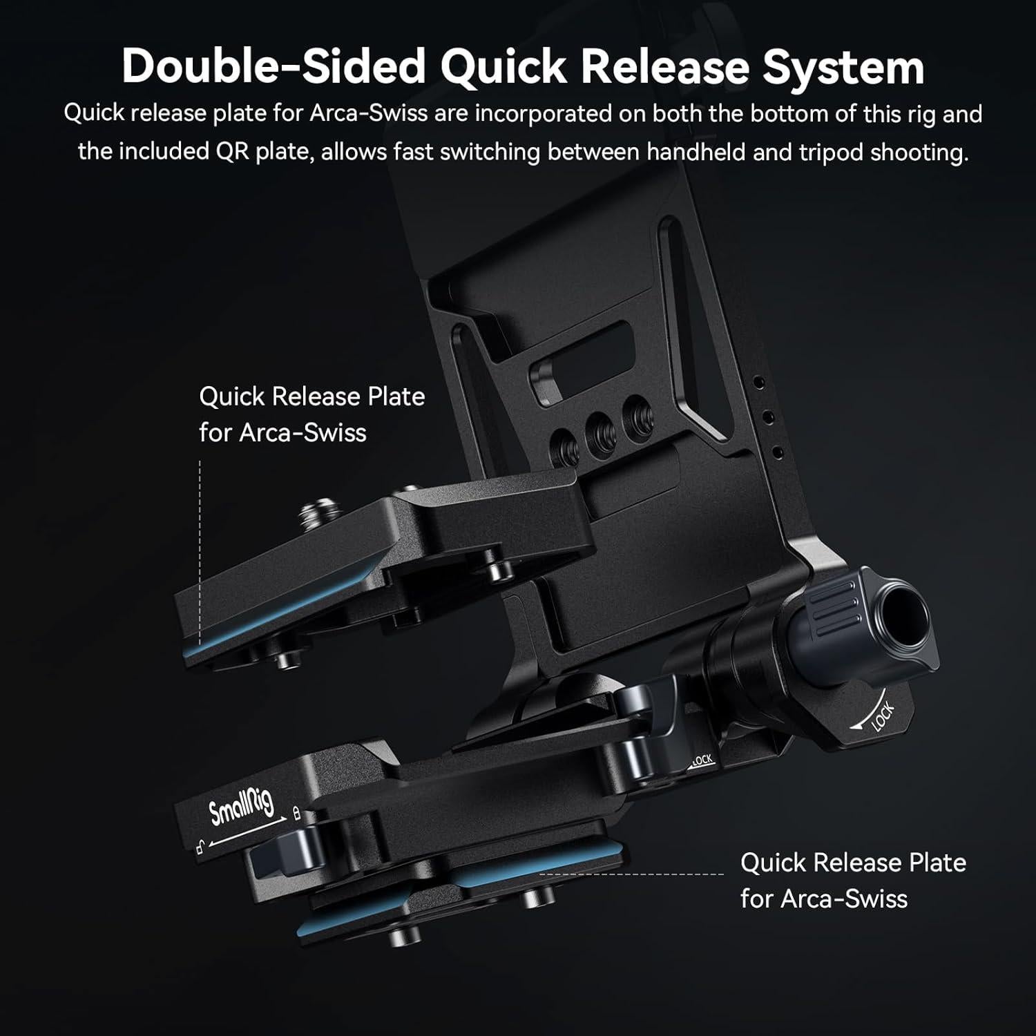 Placa de Batería V-Montable SmallRig 15781 para Cámaras DSLR