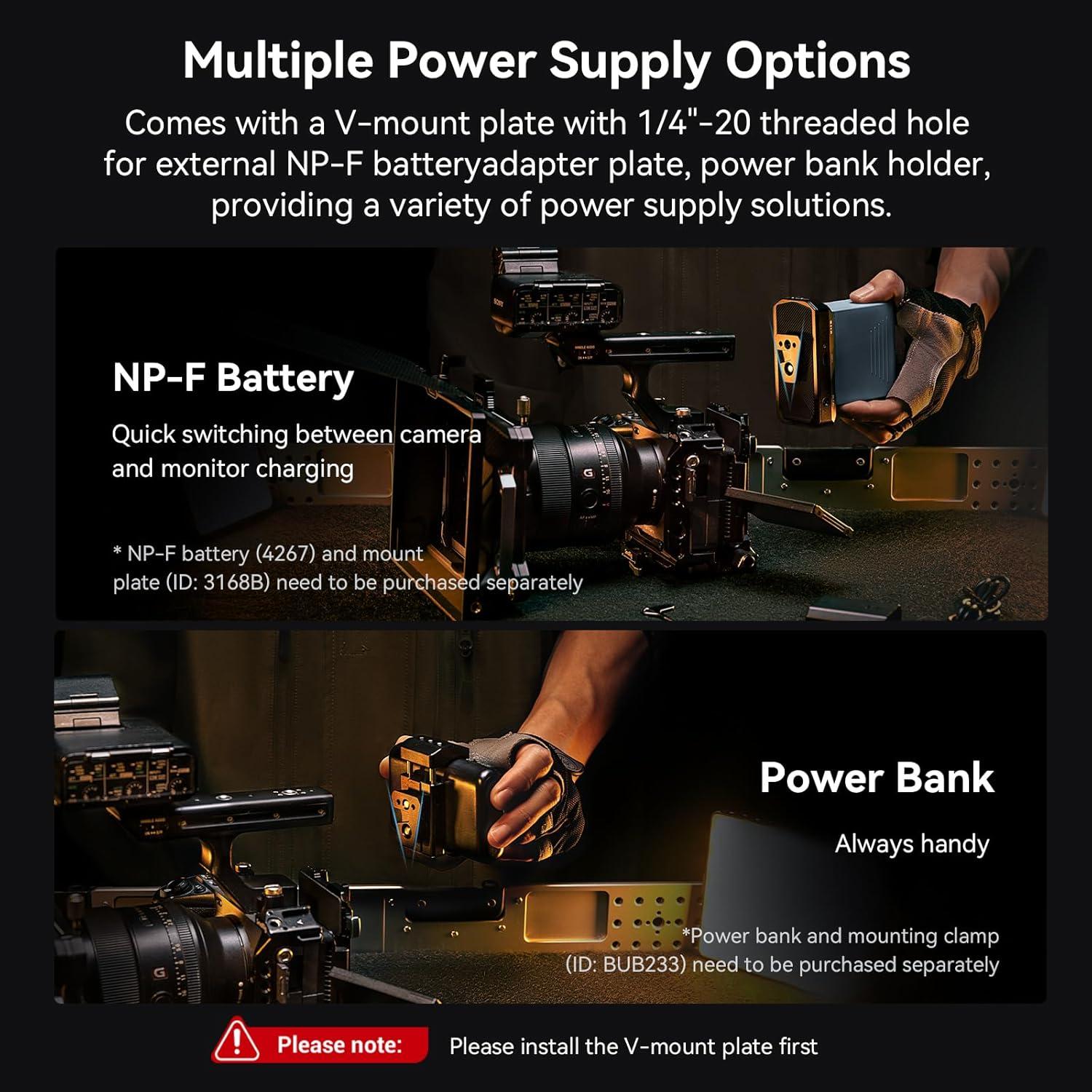 Placa de Batería V-Montable SmallRig 15781 para Cámaras DSLR