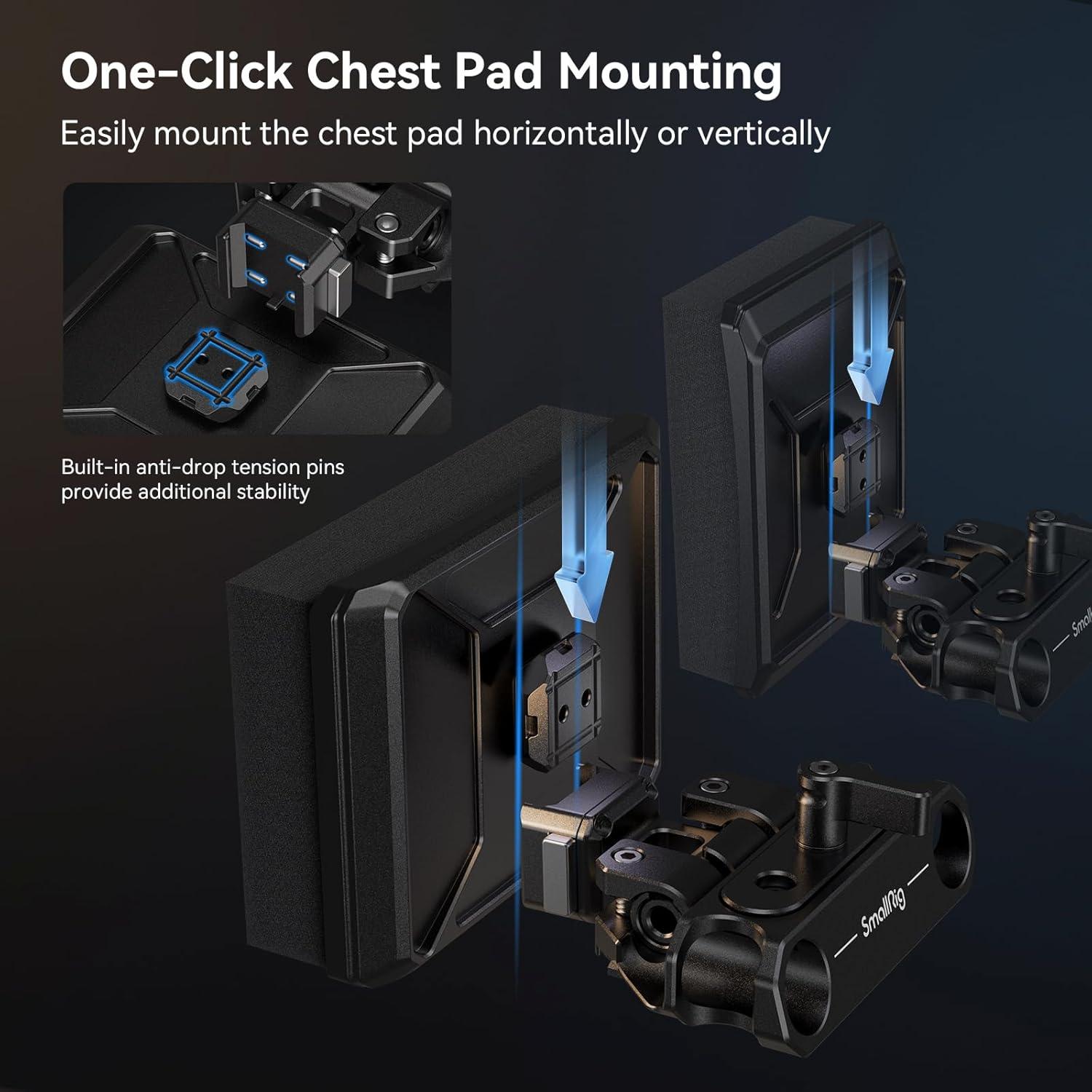 Placa de Batería V-Montable SmallRig 15781 para Cámaras DSLR