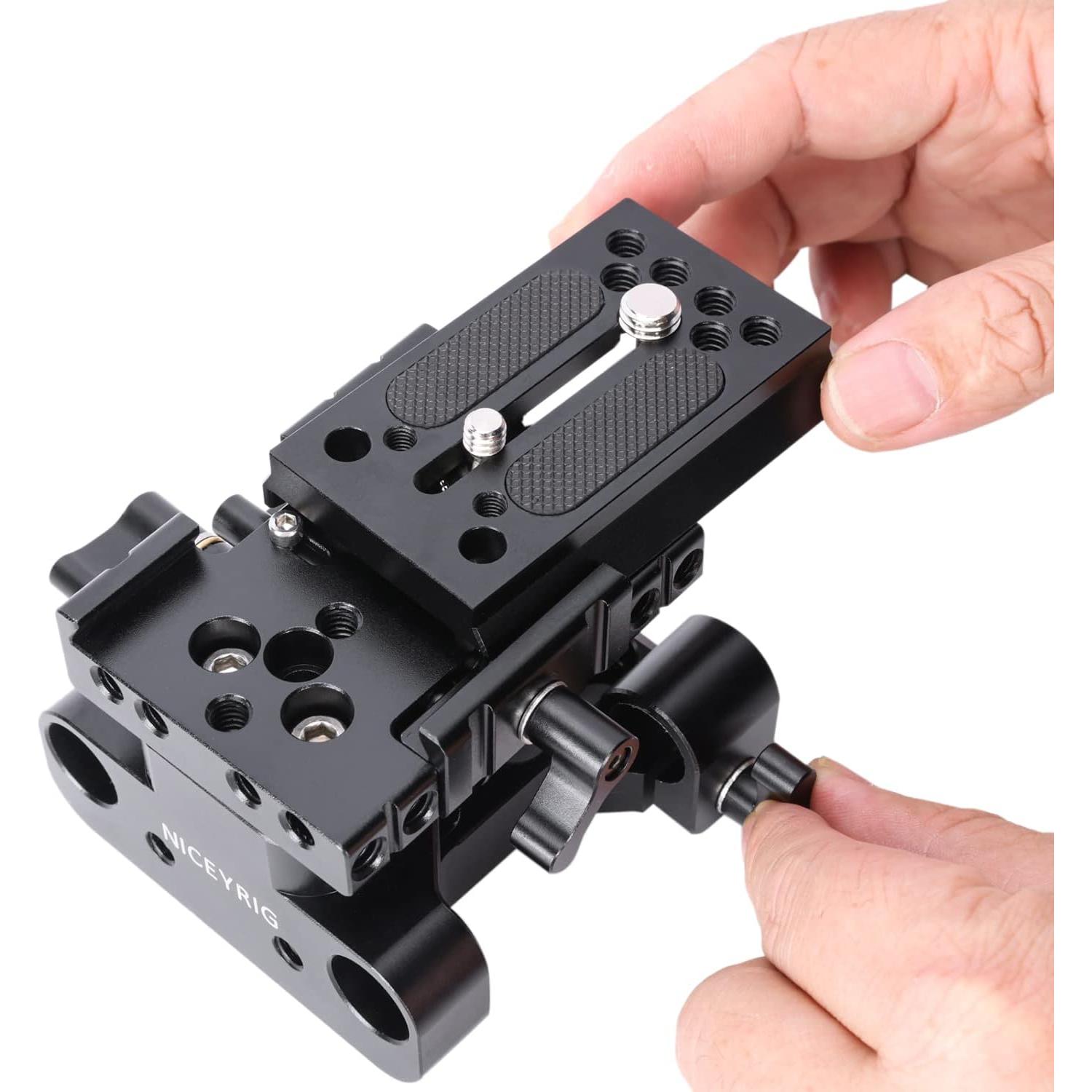 Soporte de Riser NICEYRIG 15mm para Manfrotto - Ajuste 29mm