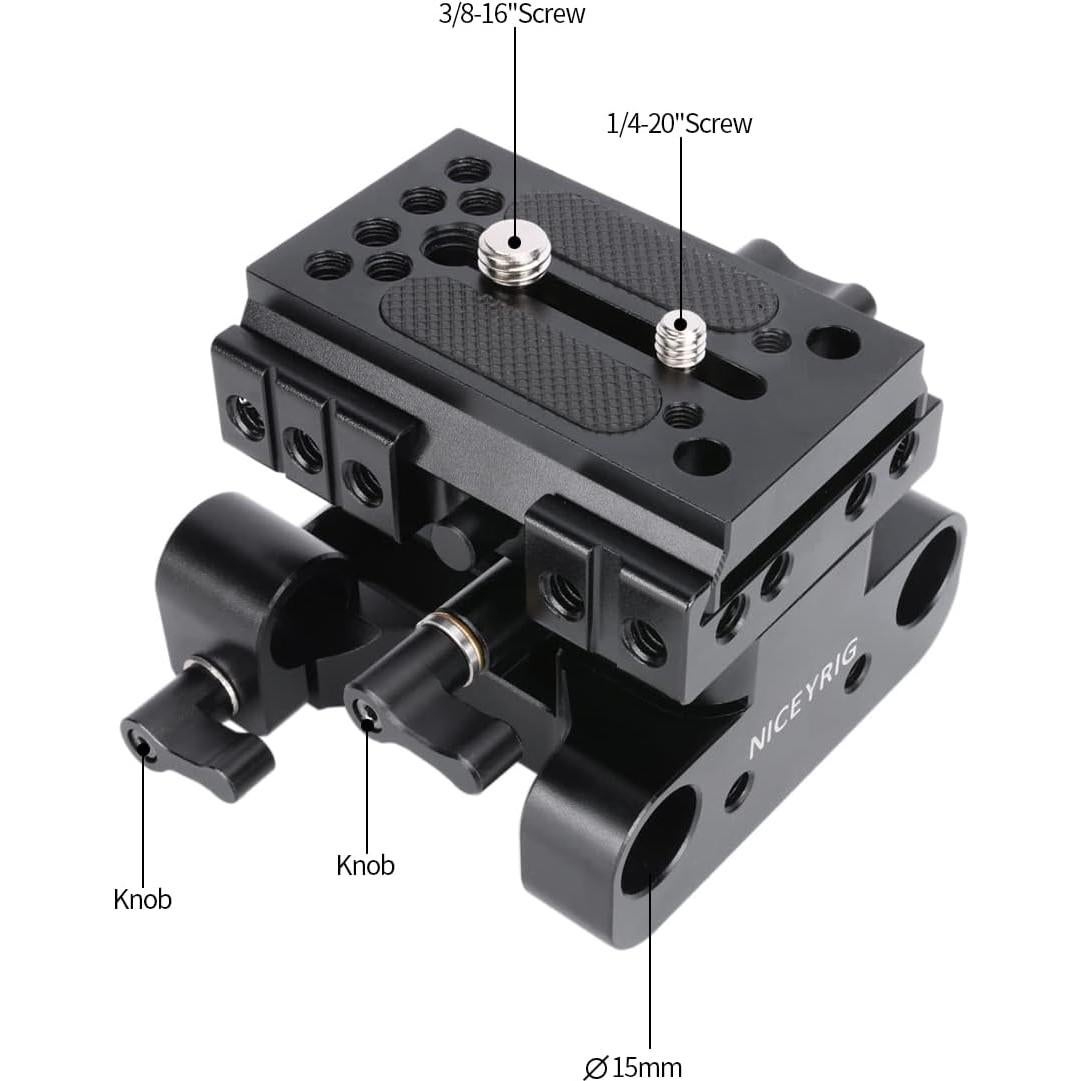 Soporte de Riser NICEYRIG 15mm para Manfrotto - Ajuste 29mm