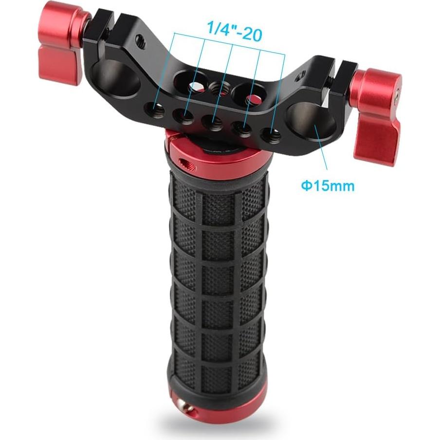 Estabilizador de Cámara de Mano CAMVATE 15mm con Mango Antideslizante