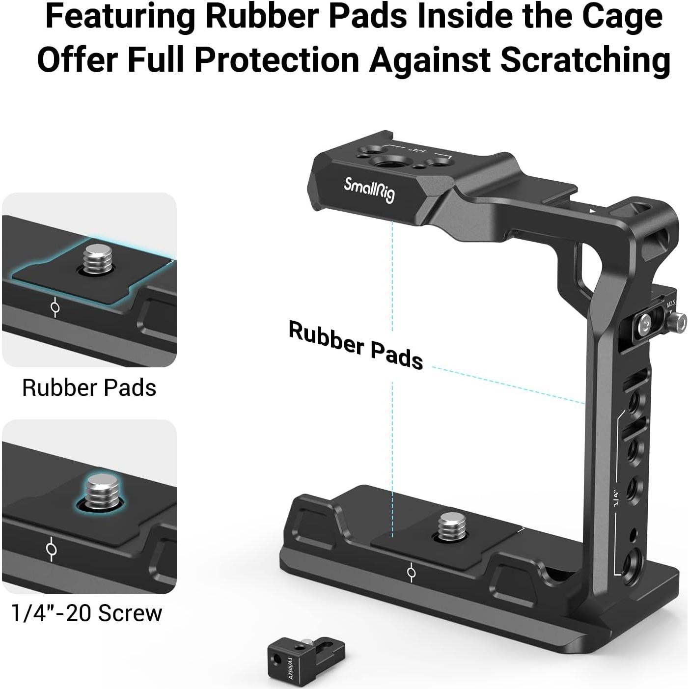 Jaula Media para Cámara SmallRig 3639 para Sony Alpha 7R V/IV/S III/Alpha 1