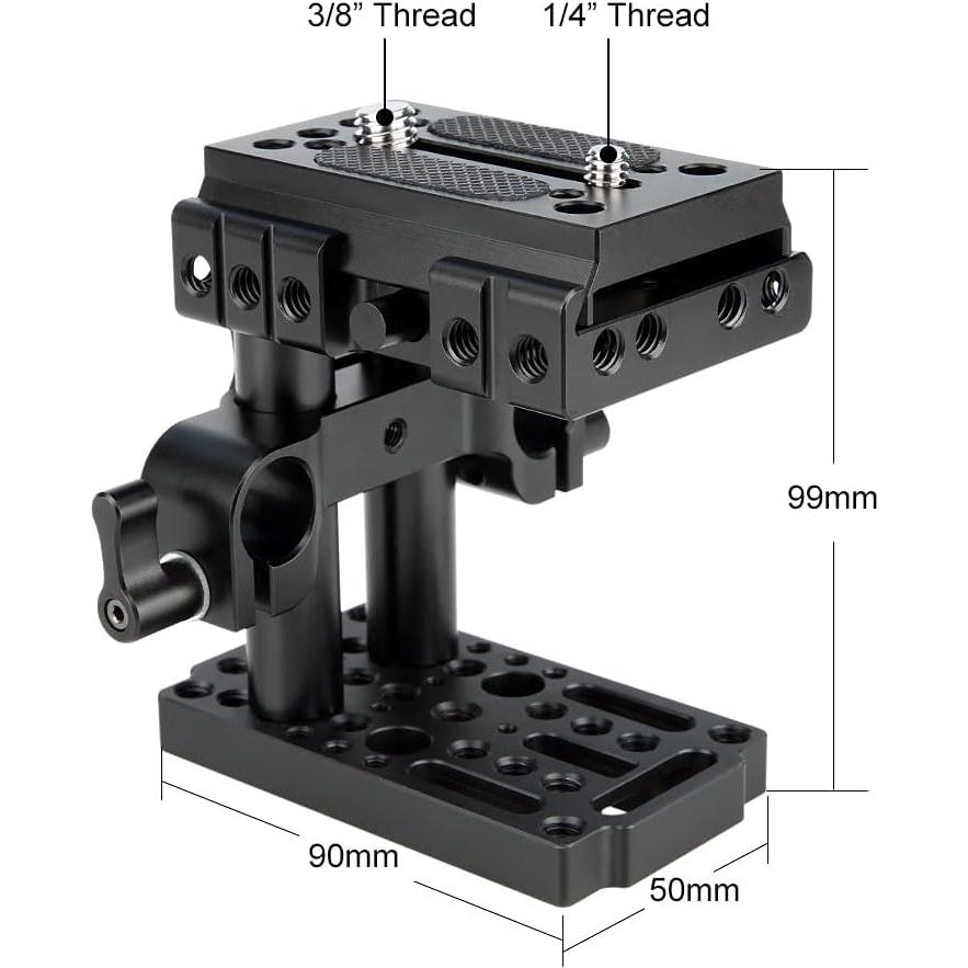 Kit de Elevación de Riel 15mm NICEYRIG con Placa QR