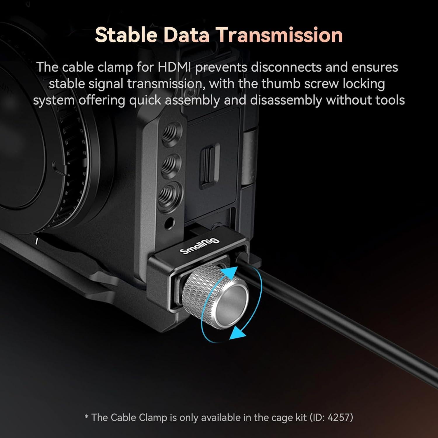 Jaula para cámara Sony ZV-E1 SmallRig 4257 con agarre y HDMI