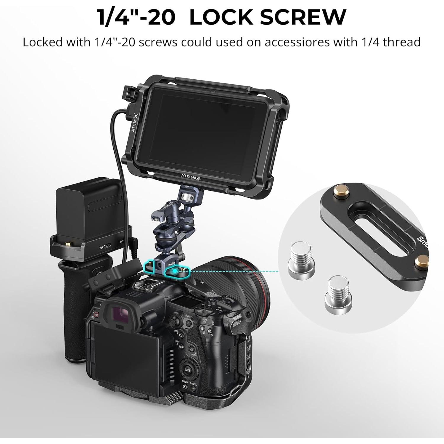 Riel NATO Mini SmallRig 2172, 6mm x 48mm, anti-deslizante