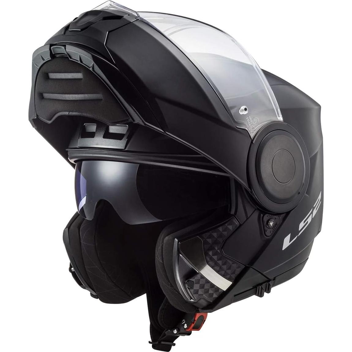 Casco Modular LS2 Horizon Negro Mate Pequeño con Visera Solar
