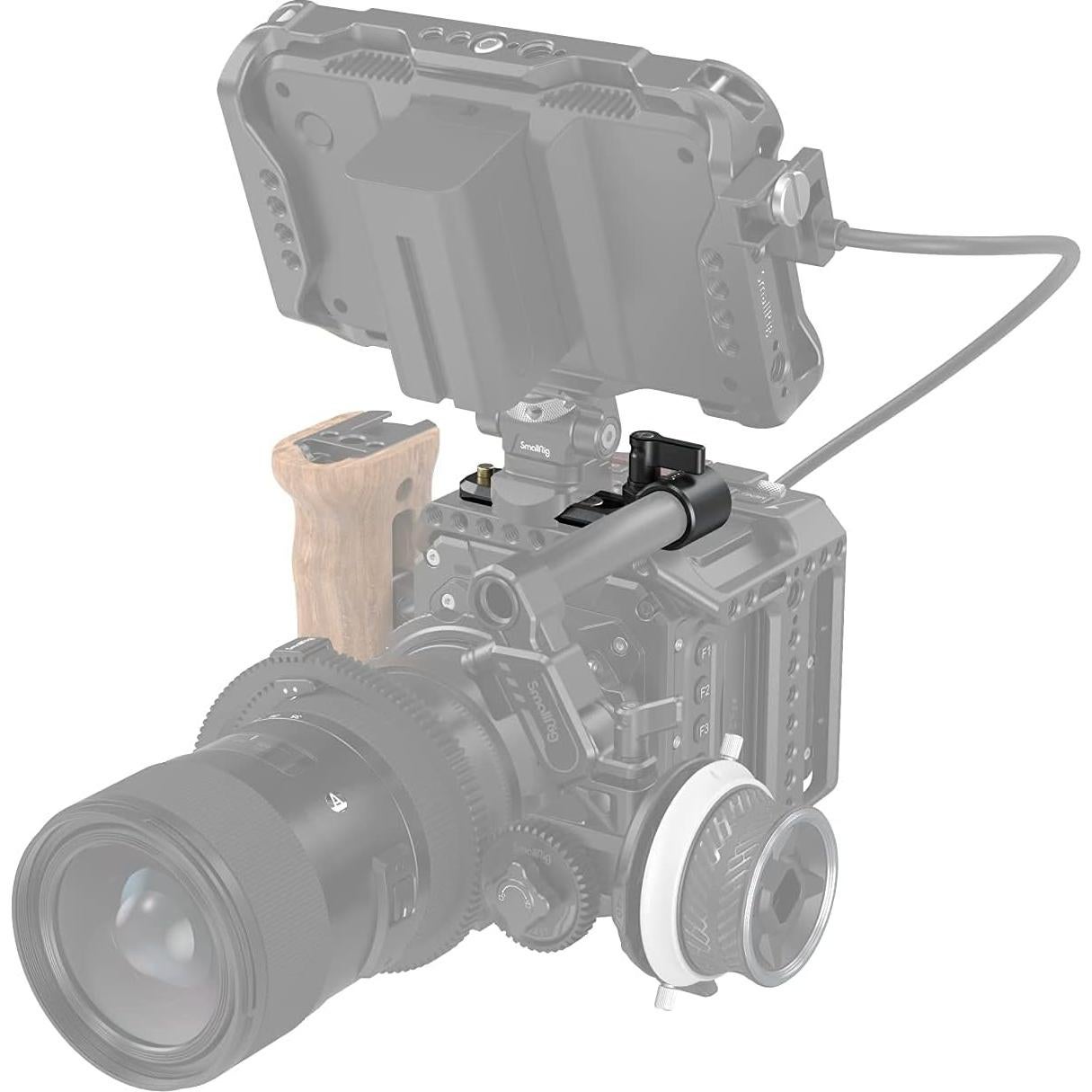 Abrazadera de Varilla 15mm SmallRig 3011 con Riel NATO