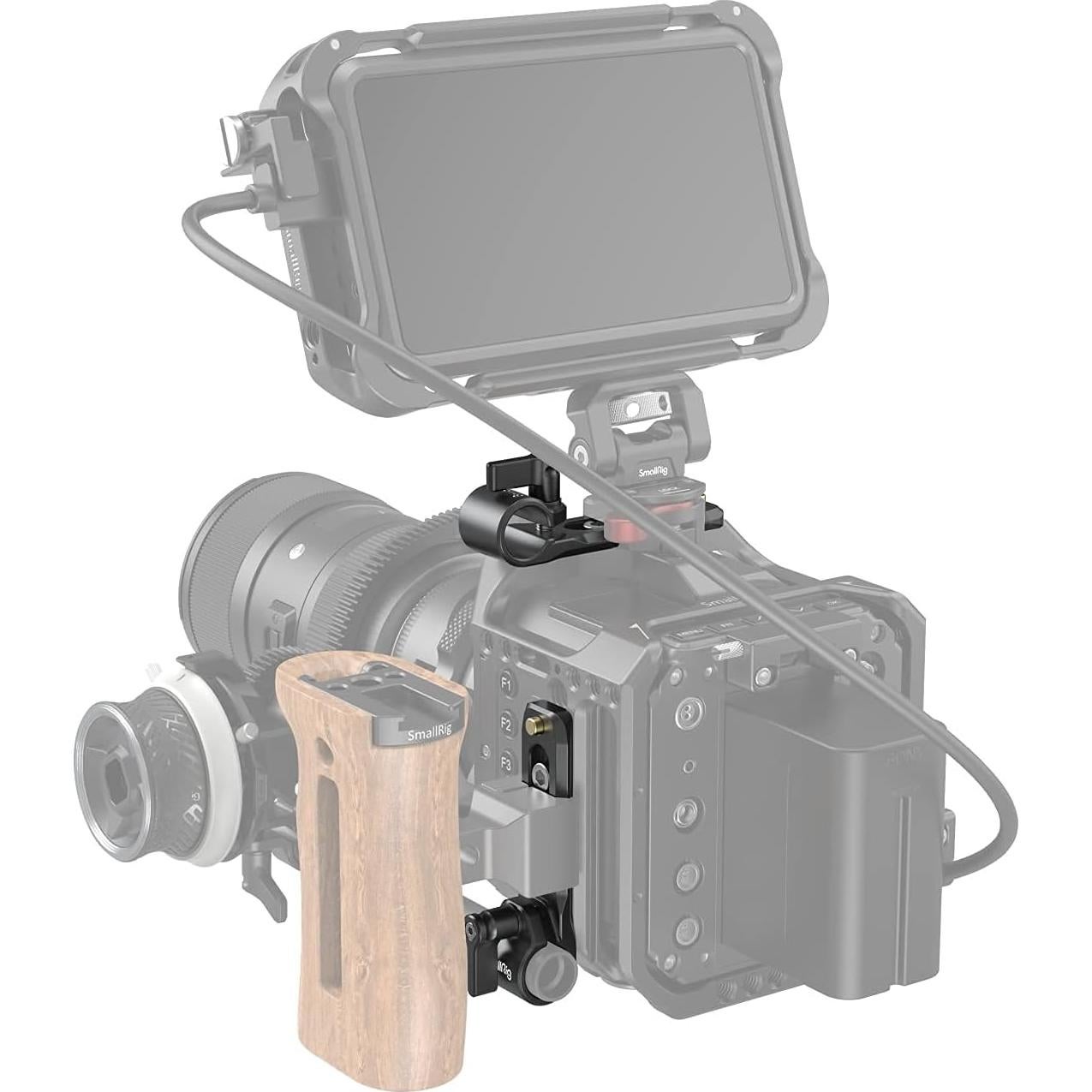 Abrazadera de Varilla 15mm SmallRig 3011 con Riel NATO