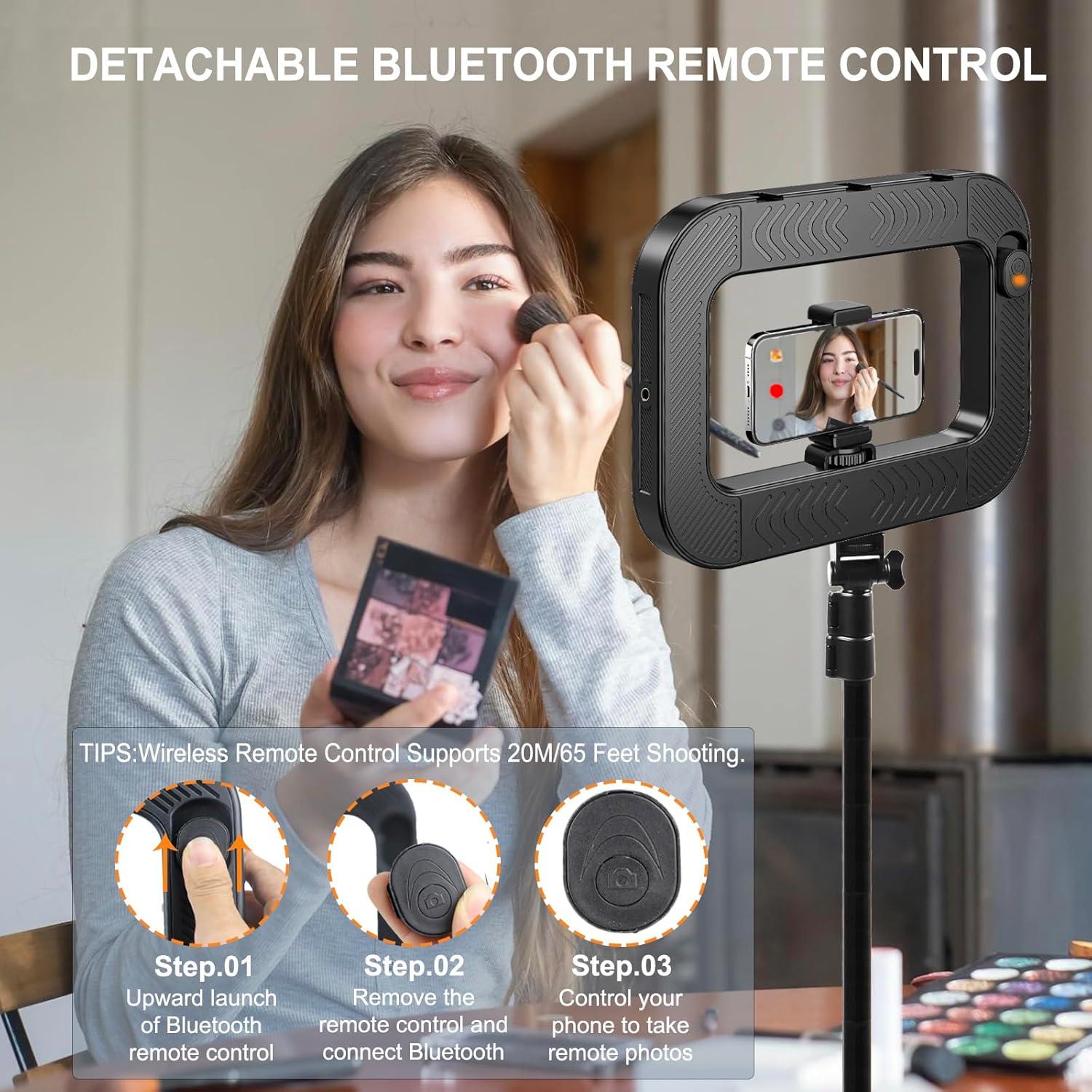 Soporte de Video con Luz RGB WBLOOMSI y Batería 8000mAh