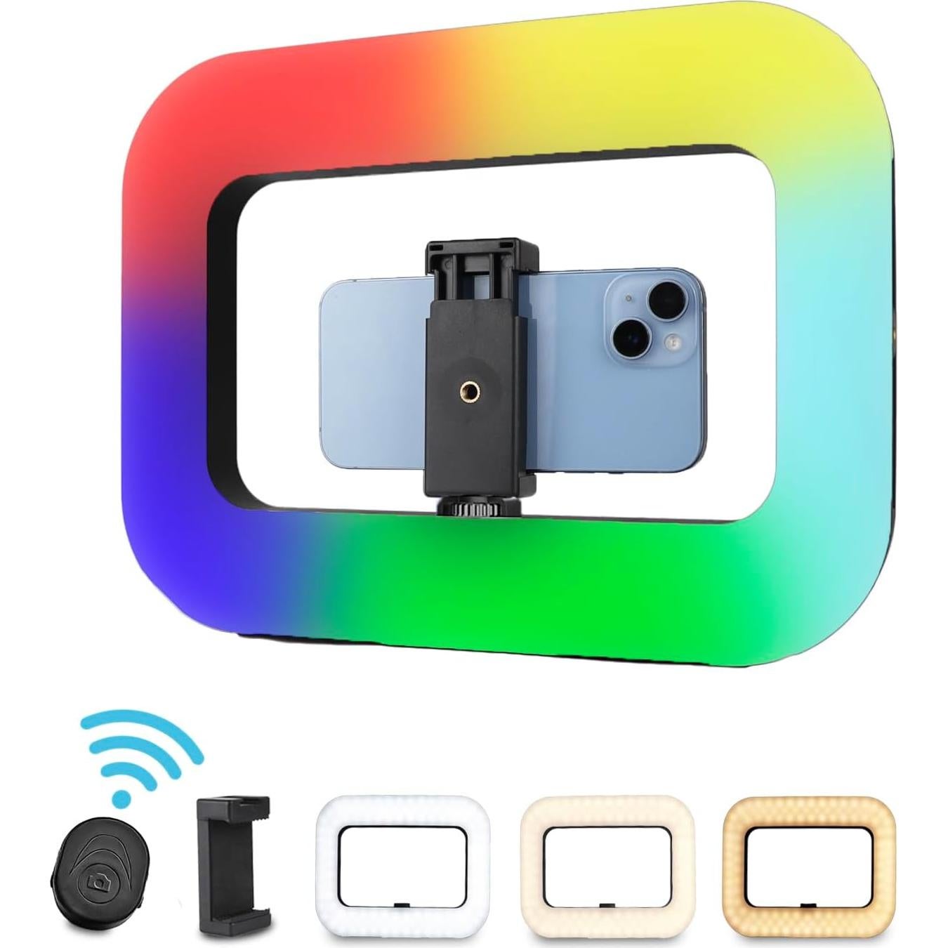 Soporte de Video con Luz RGB WBLOOMSI y Batería 8000mAh