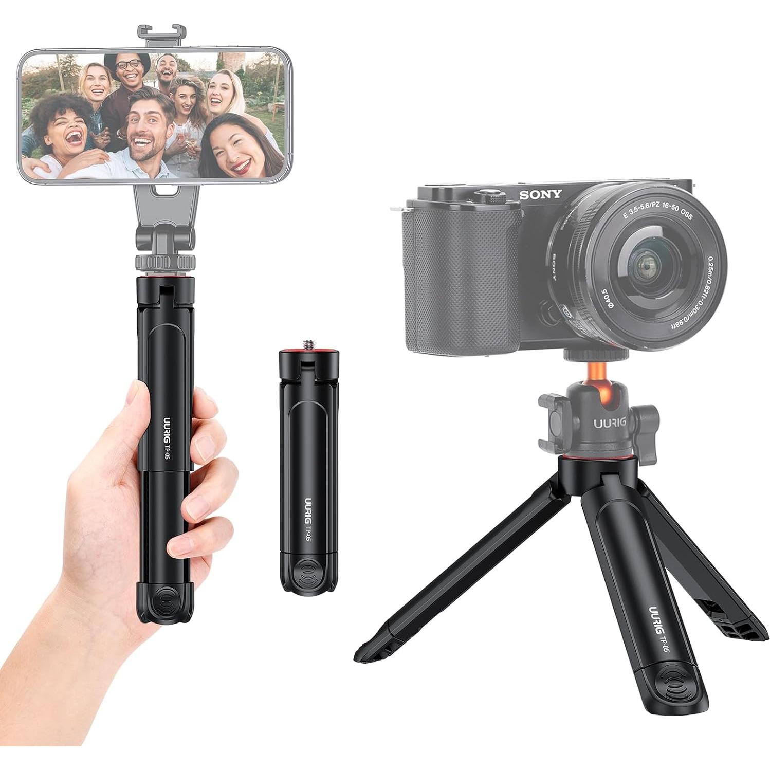 Trípode Mini Extensible VRIG TP05 para Cámara y Móvil