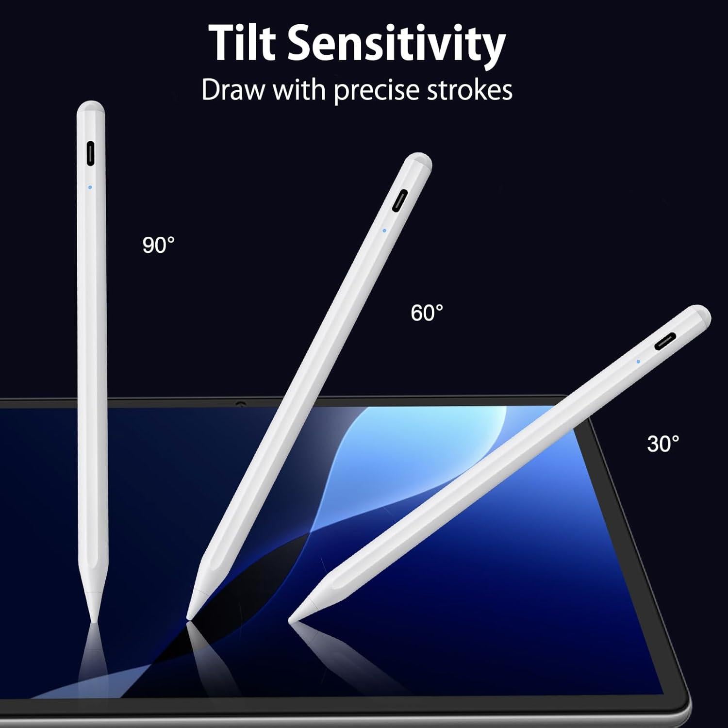 Lápiz Stylus BLEBLE para iPad Pro 2018-2025, Carga Rápida