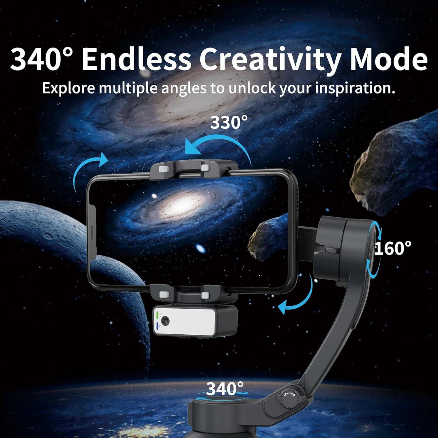 Estabilizador de Cardán URnicehome F11 3 Ejes para Smartphone