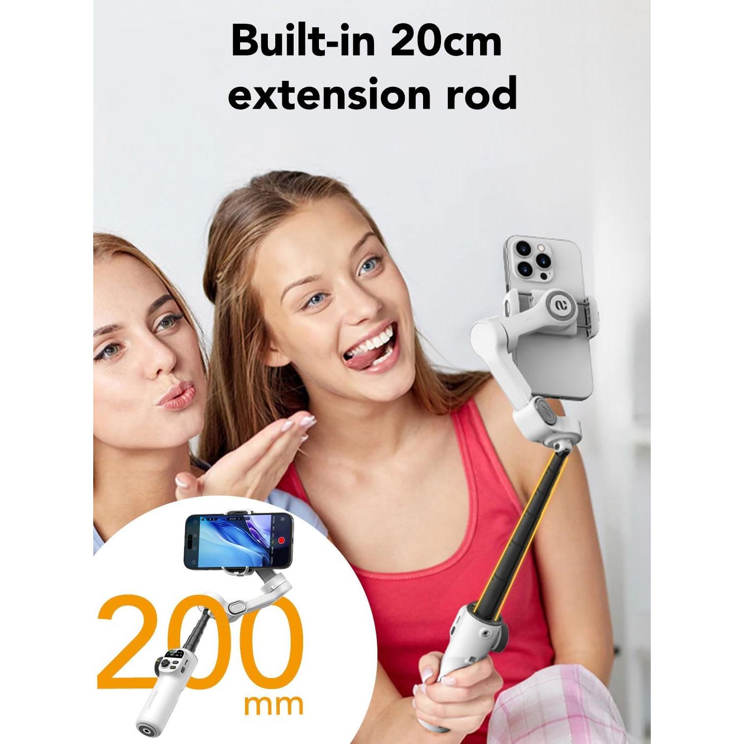 Estabilizador de Cardán AOCHUAN Smart X2 para iPhone, 20cm