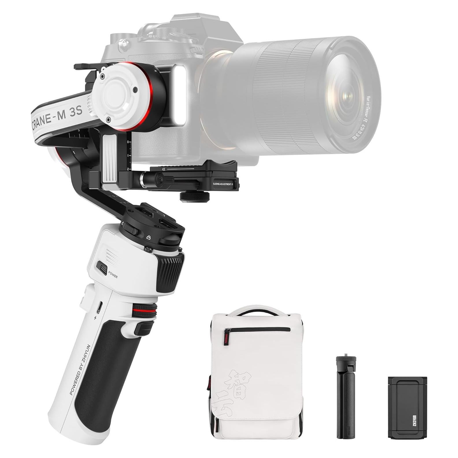Estabilizador de Cámara ZHIYUN Crane M3S Combo 3 Ejes con Luz