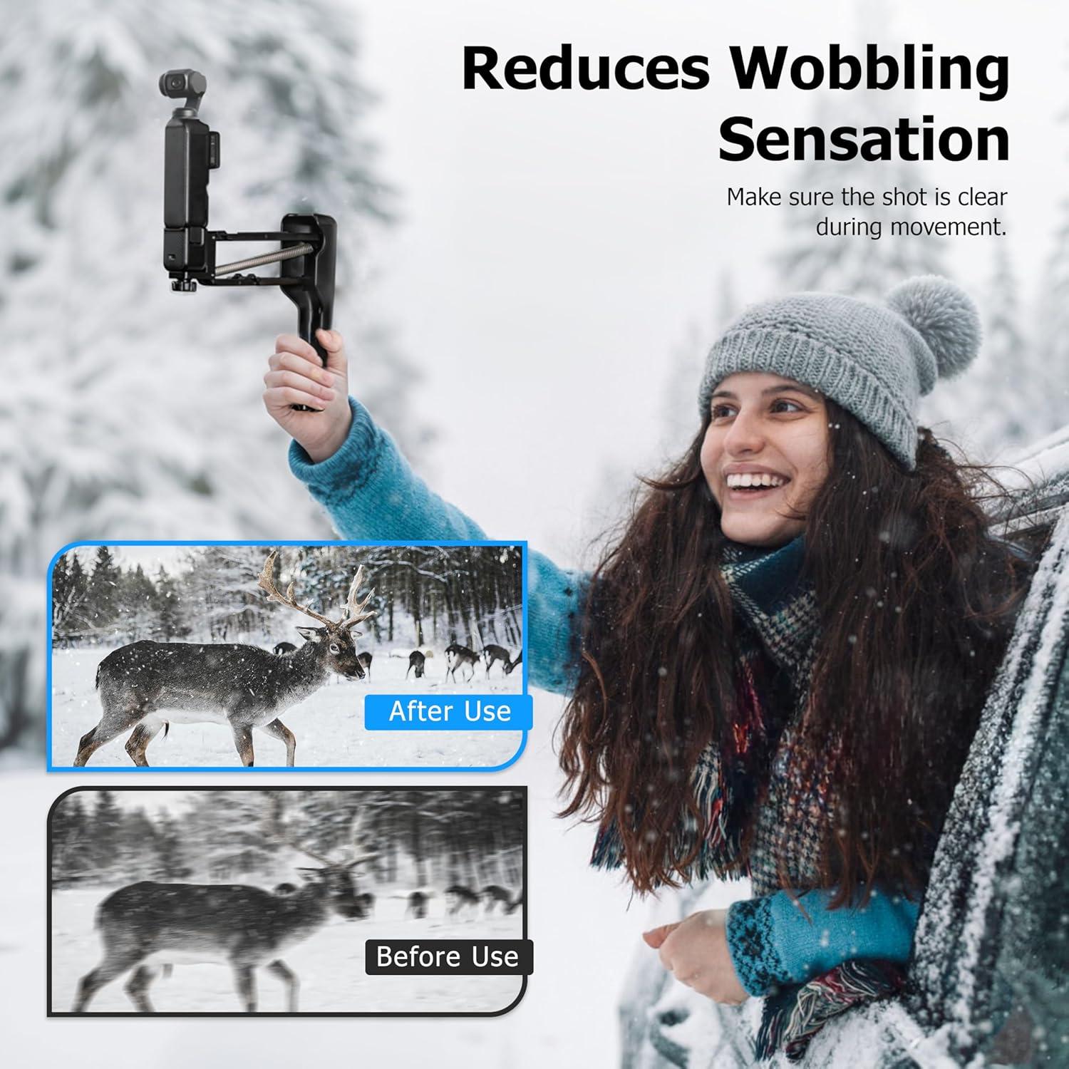 Estabilizador Portátil Tomat para DJI Osmo Pocket 3 Antivibración