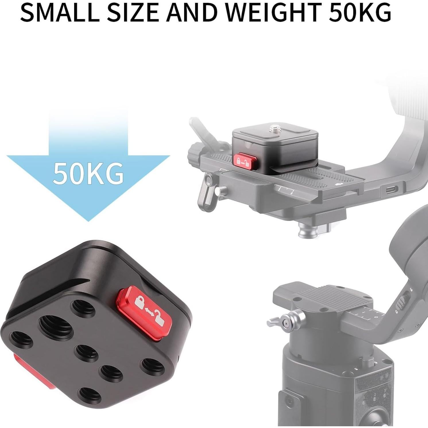 Placa de Liberación Rápida Sunydog para Cámara DSLR - 1/4"