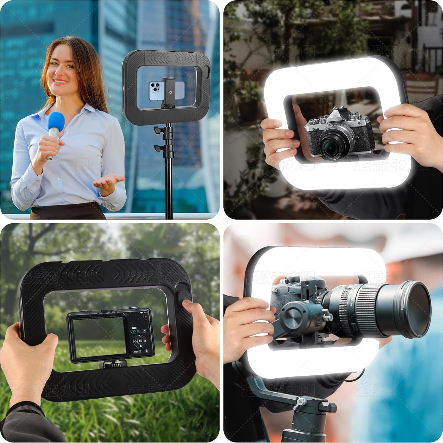 Luz de Anillo NANBEITONG UC-200R8 RGB 47 Colores 8000mAh