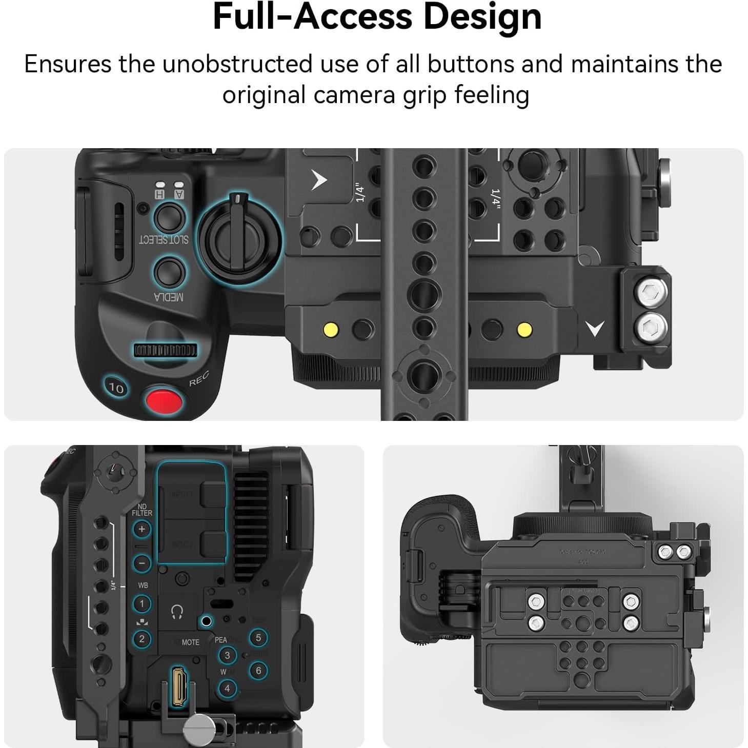 Kit de jaula portátil SmallRig para Canon EOS C70 con mango