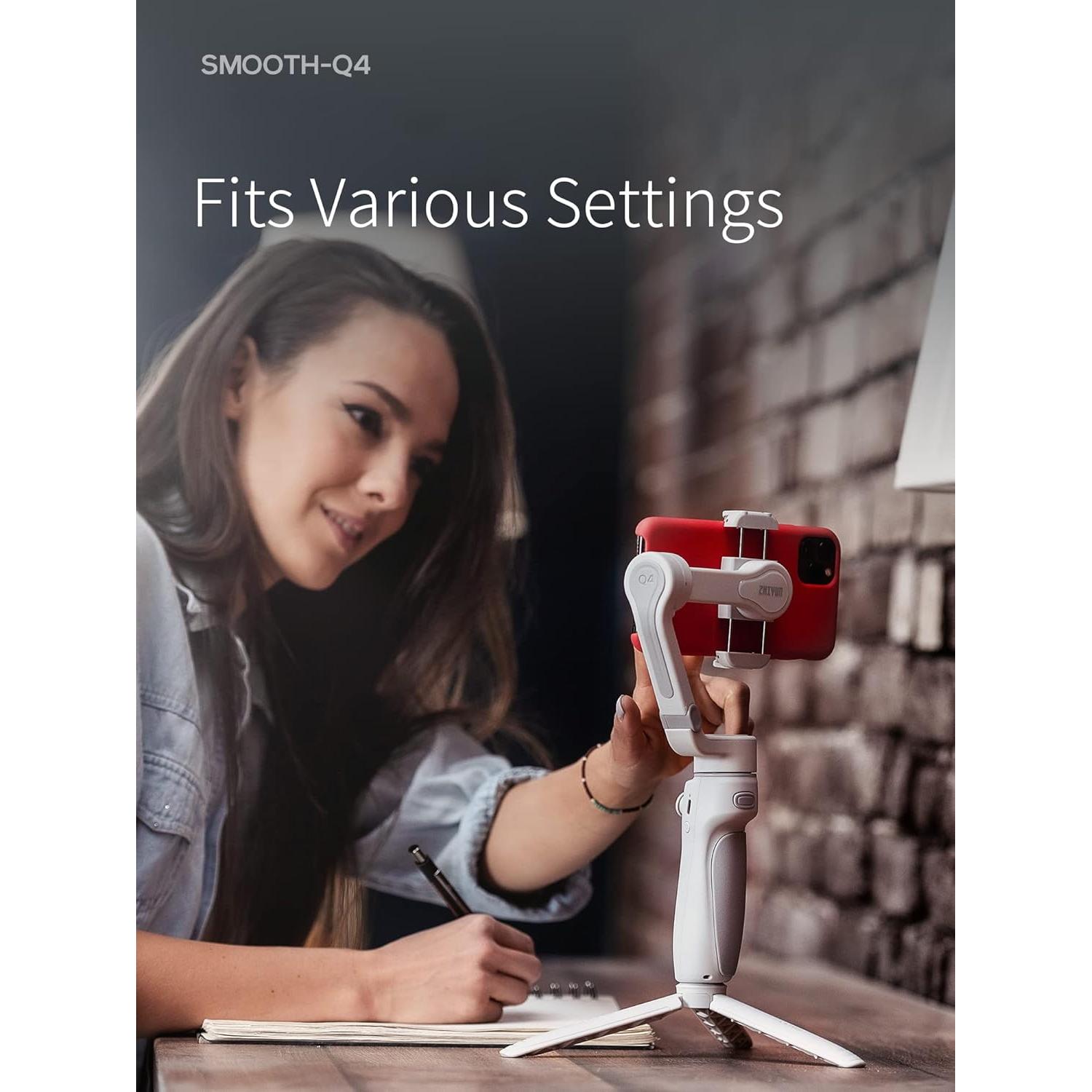 Estabilizador Gimbal ZHIYUN Smooth Q4 Combo 3 Ejes Plegable