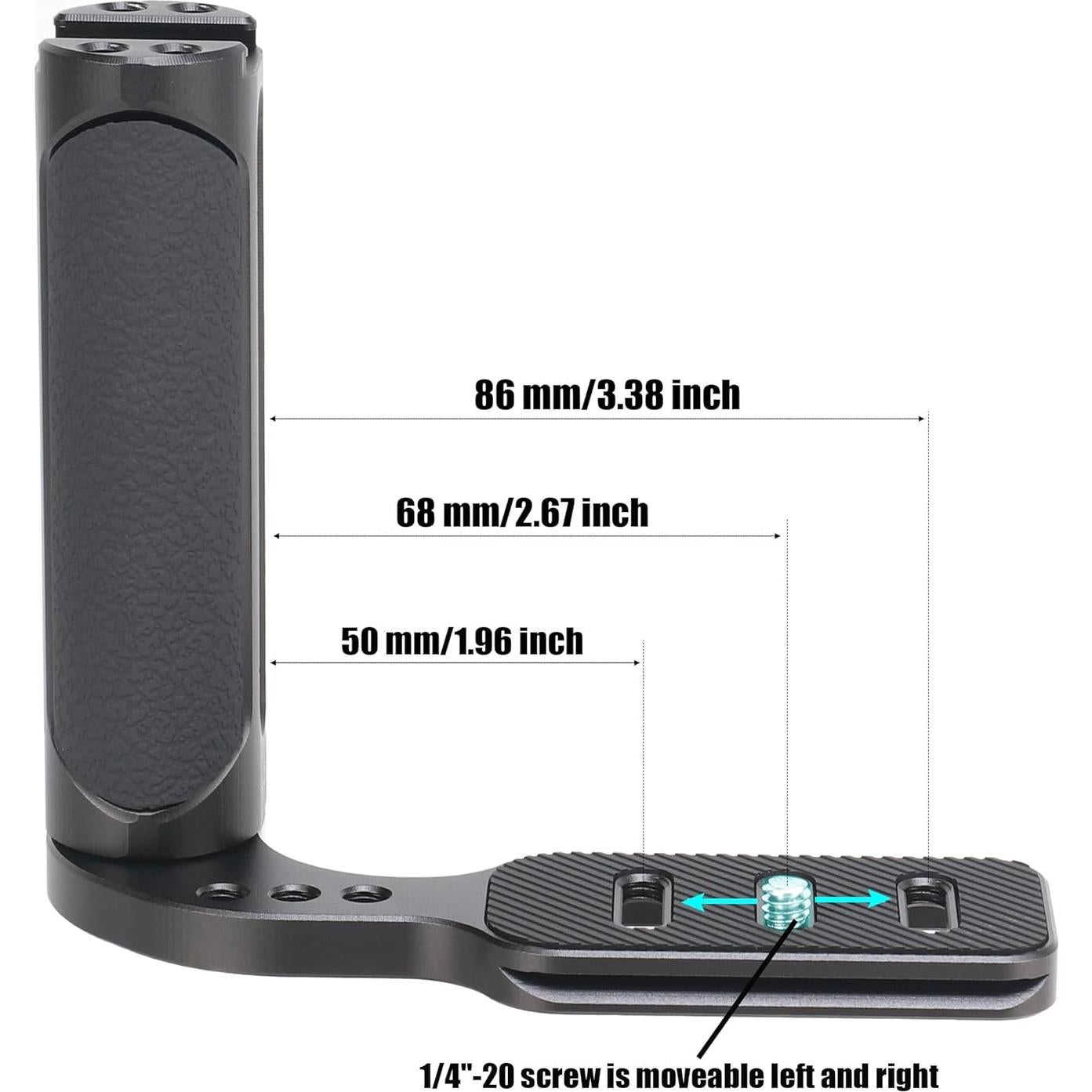 Agarre Lateral Universal Fotga con Placa Arca Swiss para Cámaras DSLR