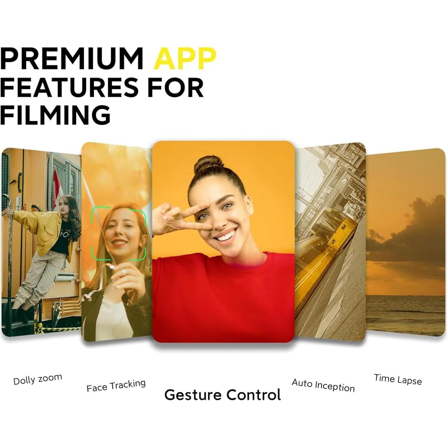 Gimbal Estabilizador AOCHUAN SMART X 3 Ejes con Luz LED