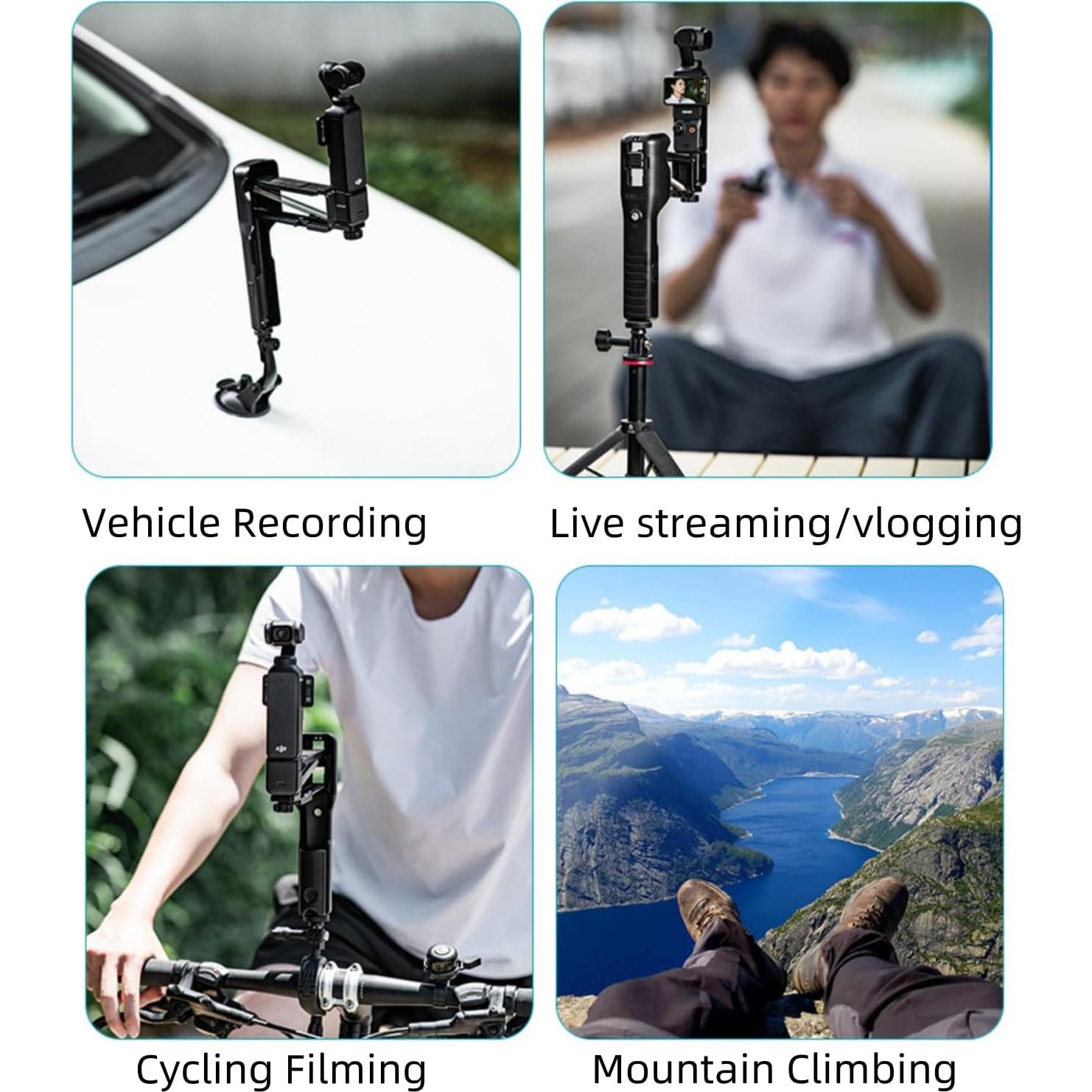 Estabilizador de Mano XBERSTAR para DJI Osmo Pocket 3 Negro