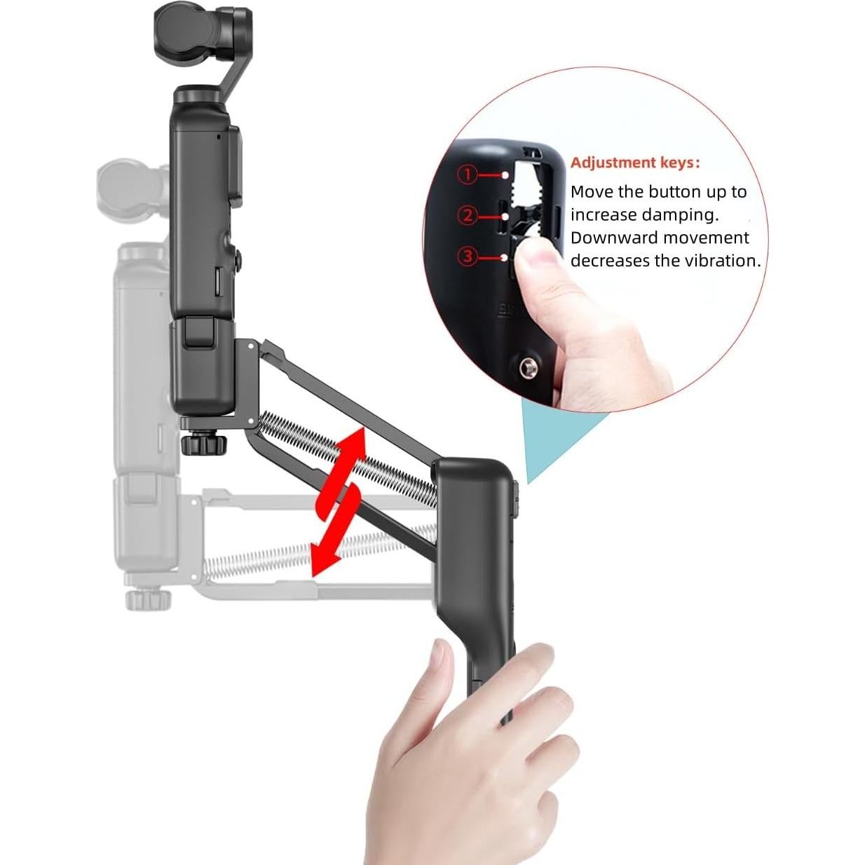 Estabilizador de Mano XBERSTAR para DJI Osmo Pocket 3 Negro