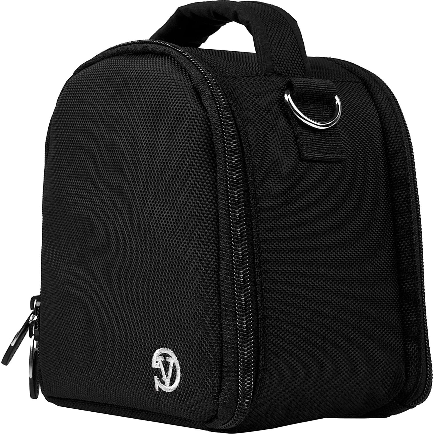 Bolsa para Cámara VanGoddy Laurel Negra Compacta 16.5x19.1cm