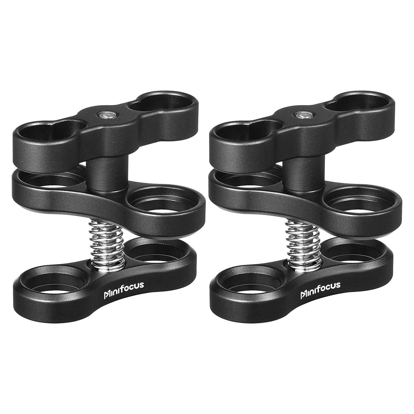 Abrazadera de Bola de Aluminio MINIFOCUS 2 Pcs 1" para Trípode