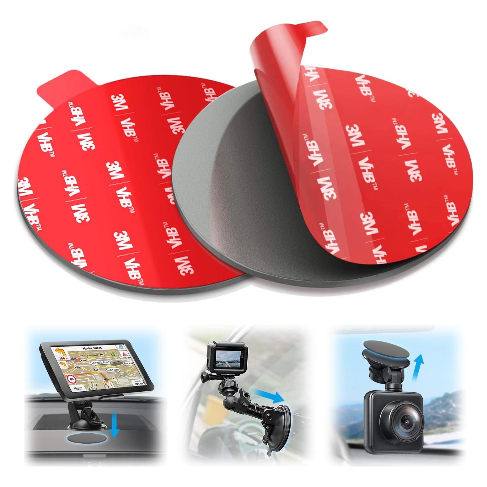 Adhesivo Doble Cara VOLPORT 90mm Resistente al Calor para Soporte de Ventosa