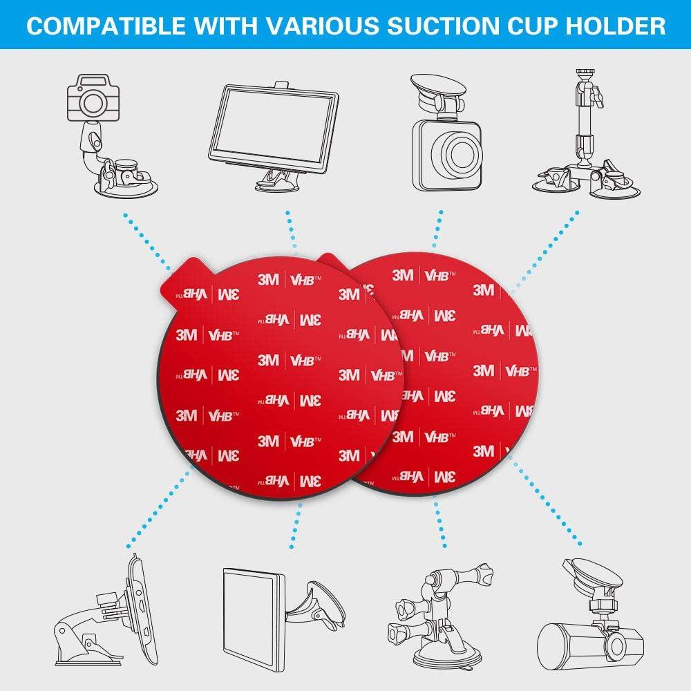 Adhesivo Doble Cara VOLPORT 90mm Resistente al Calor para Soporte de Ventosa