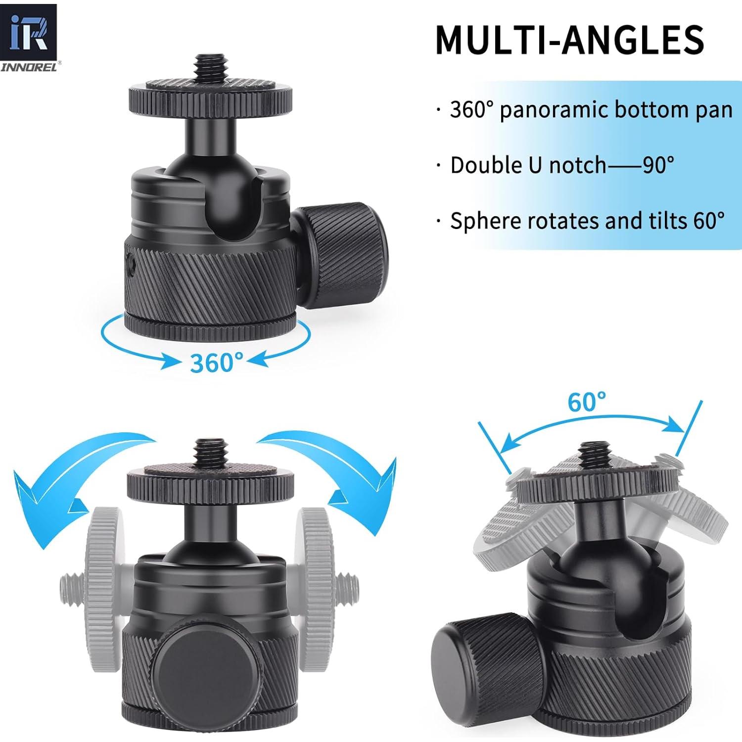 Cabezal de Bola INNOREL C19 para Trípode 360° Pan 90° Inclinación