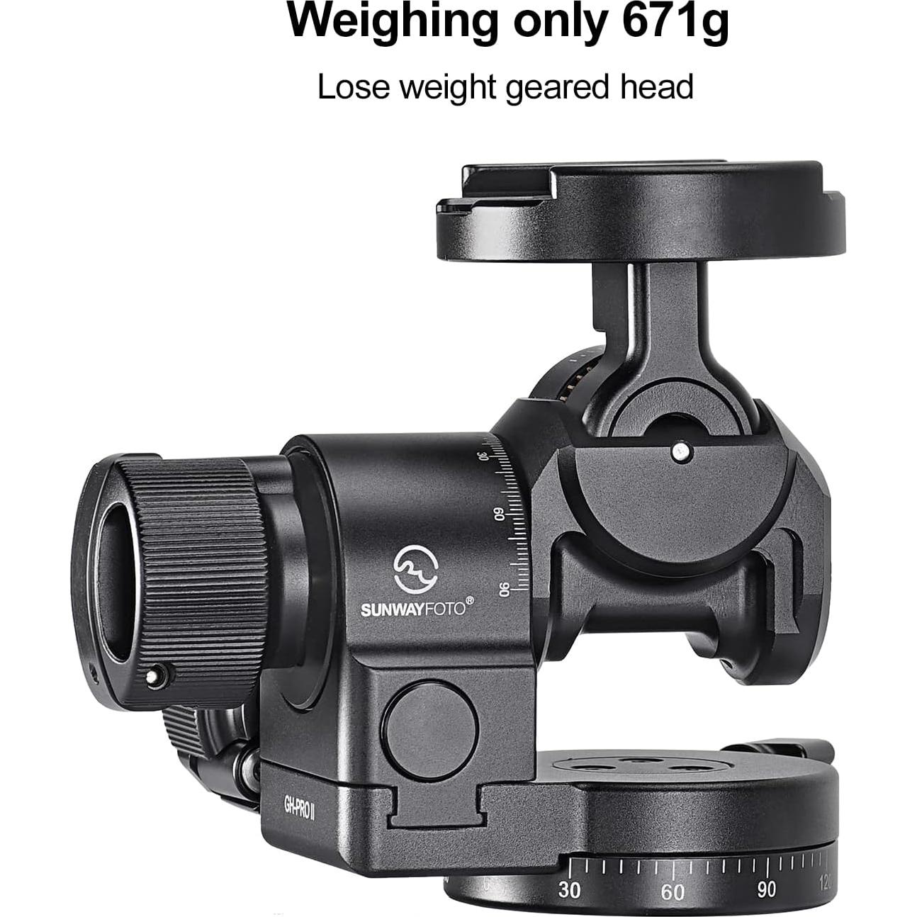 Cabezal de trípode con engranaje GH-PROIIS ligero 589g
