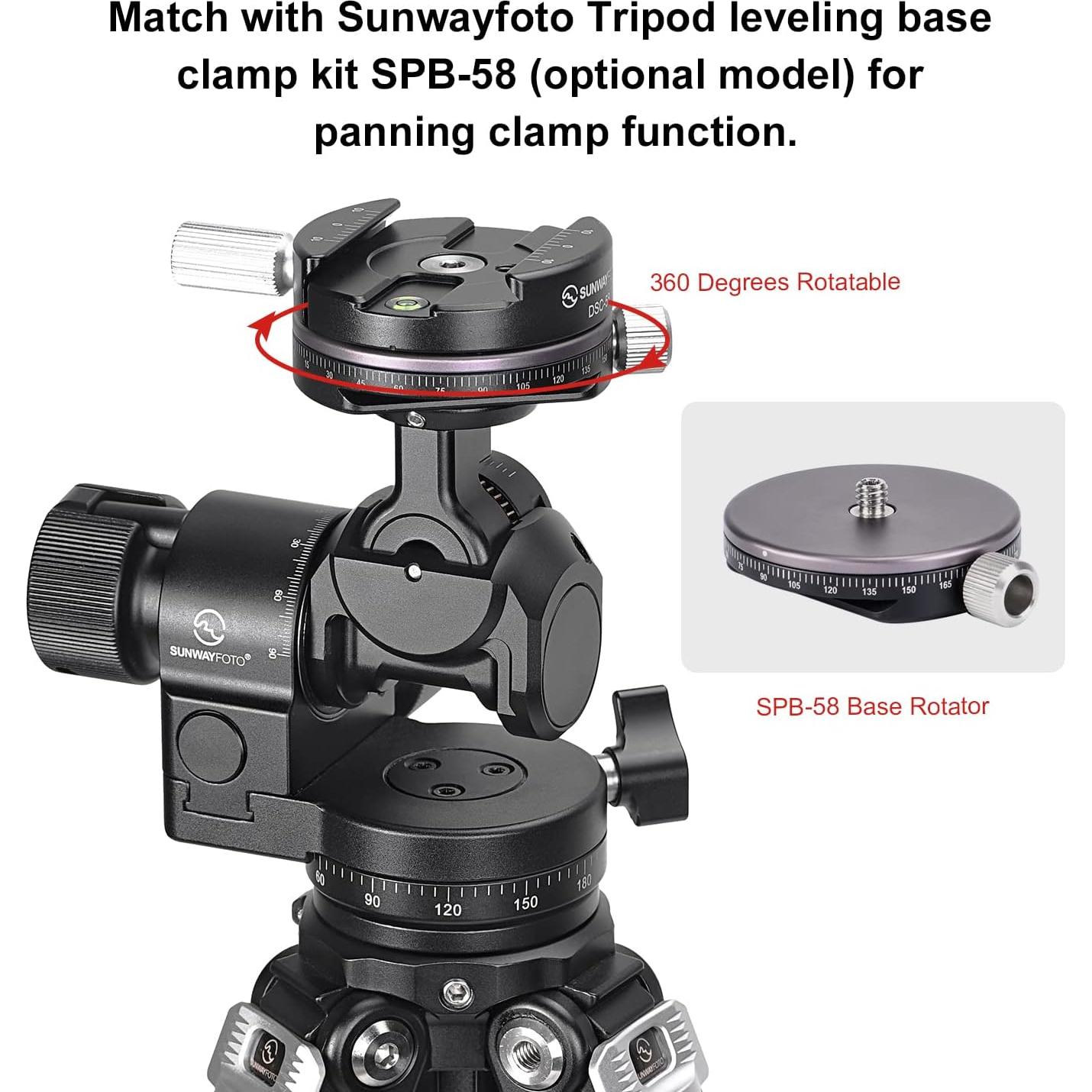 Cabezal de trípode con engranaje GH-PROIIS ligero 589g