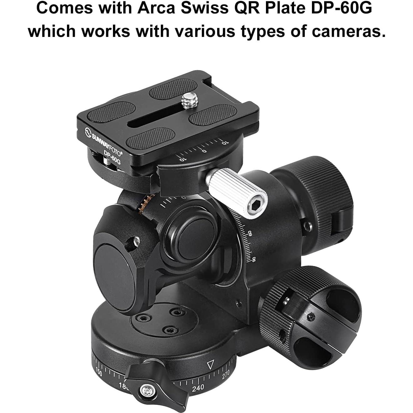 Cabezal de trípode con engranaje GH-PROIIS ligero 589g