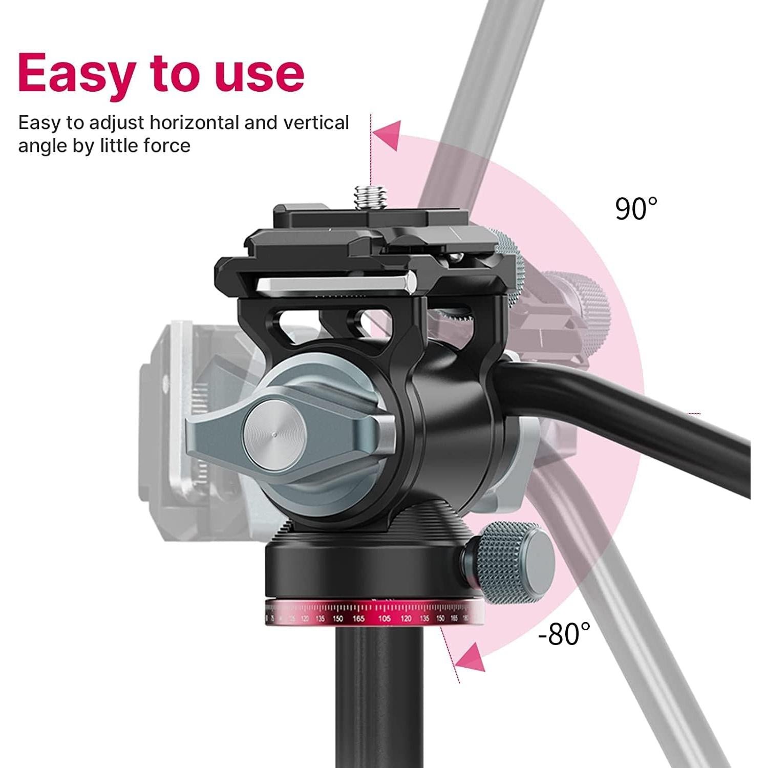 Cabezal de Video Fluido ULANZI U-190 para Trípode - Carga 3kg