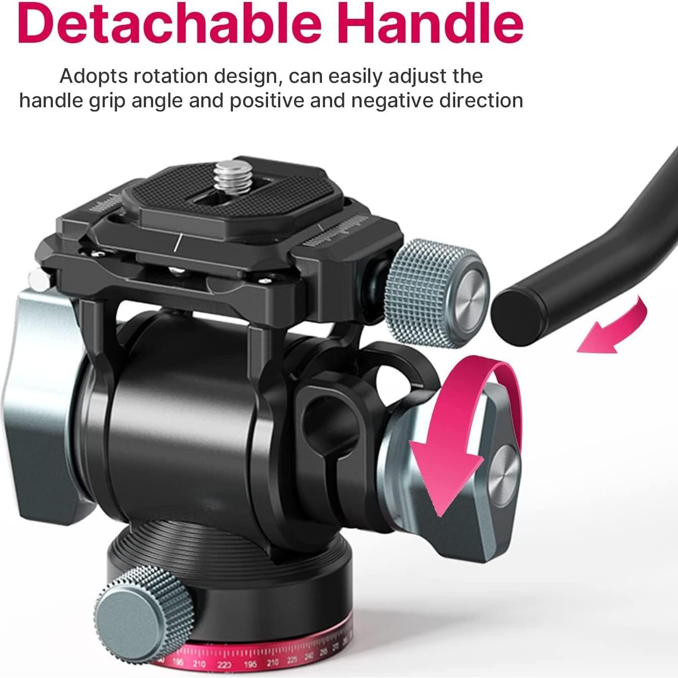 Cabezal de Video Fluido ULANZI U-190 para Trípode - Carga 3kg