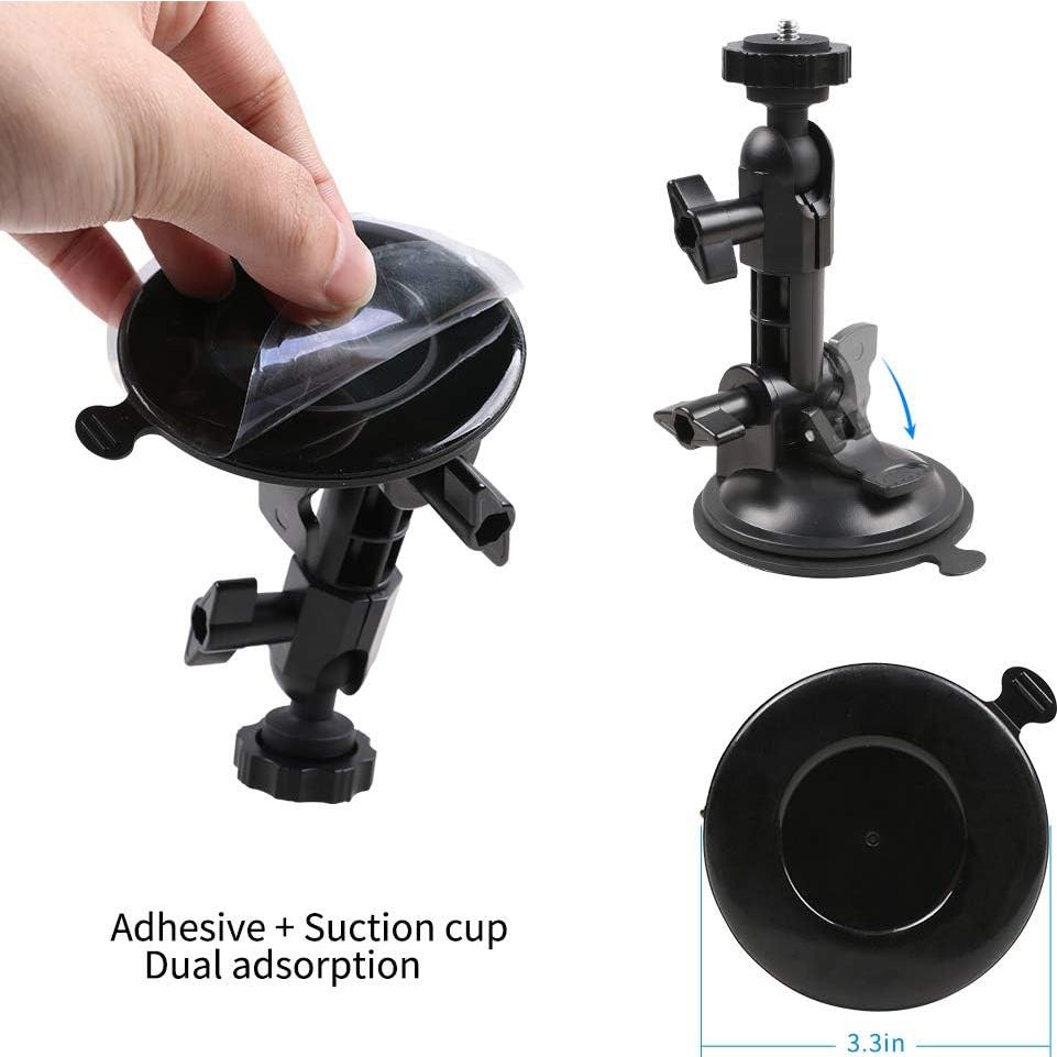 Soporte de cámara con ventosa SKEZN para coche y teléfono
