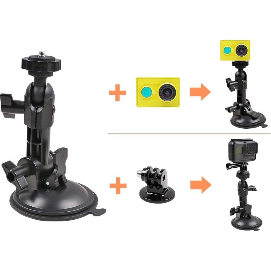 Soporte de cámara con ventosa SKEZN para coche y teléfono