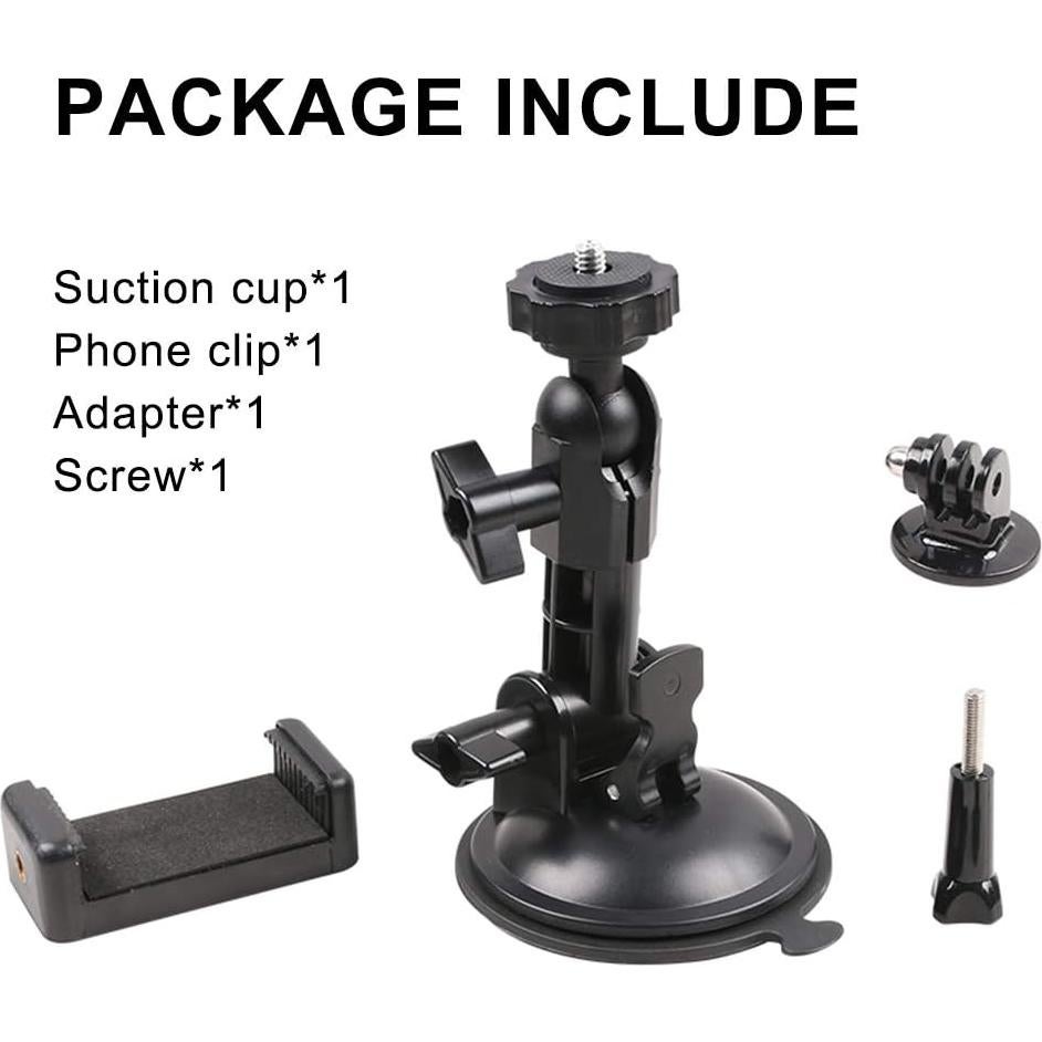 Soporte de cámara con ventosa SKEZN para coche y teléfono