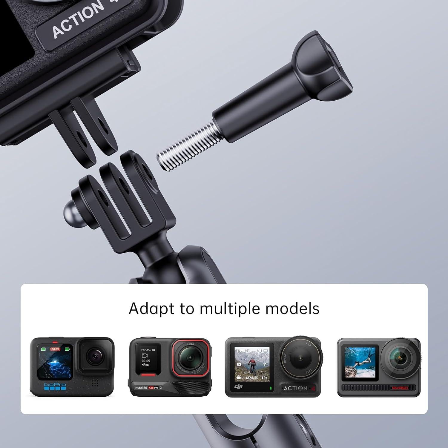 Soporte de cámara con ventosa eléctrica BONERUY DJ-1 360°