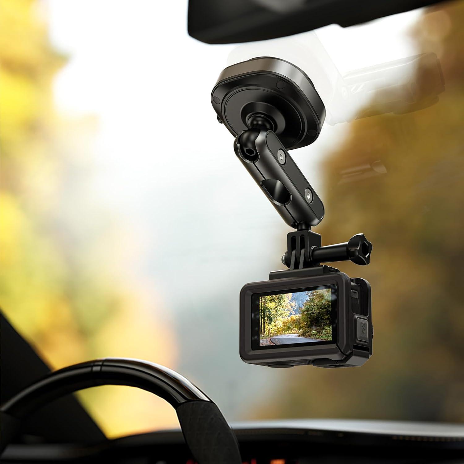 Soporte de cámara con ventosa eléctrica BONERUY DJ-1 360°