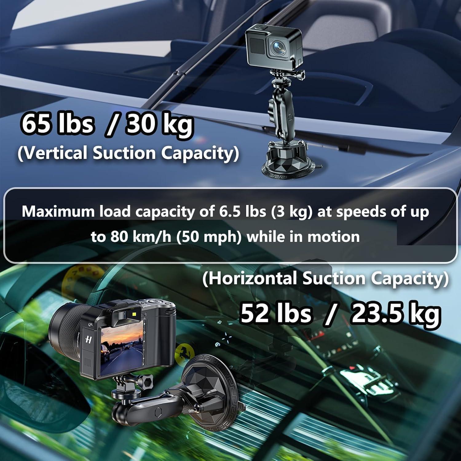 Soporte de Ventosa LOKTENWO con Brazo de Bola 1" y Bloqueo